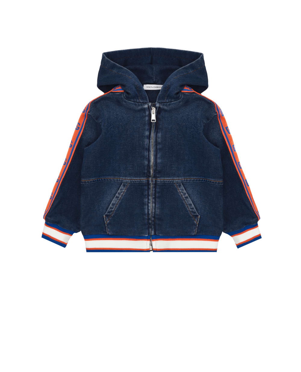 Детское худи (костюм) Dolce&Gabbana Kids L1JWFI-G7E4Y, синий цвет • Купить в интернет-магазине Kameron