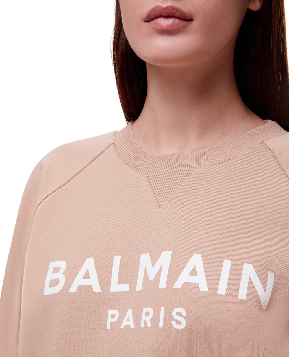 Свитшот Balmain XF1JQ001BB02, бежевый цвет • Купить в интернет-магазине Kameron