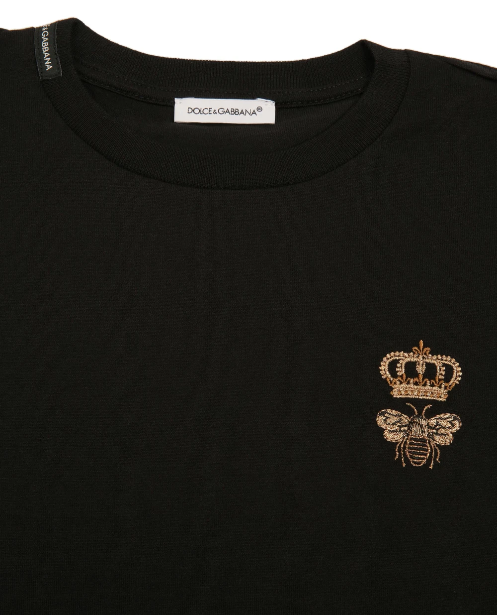 Футболка Dolce&Gabbana Kids L4JTCQ-G7YGN-B, черный цвет • Купить в интернет-магазине Kameron