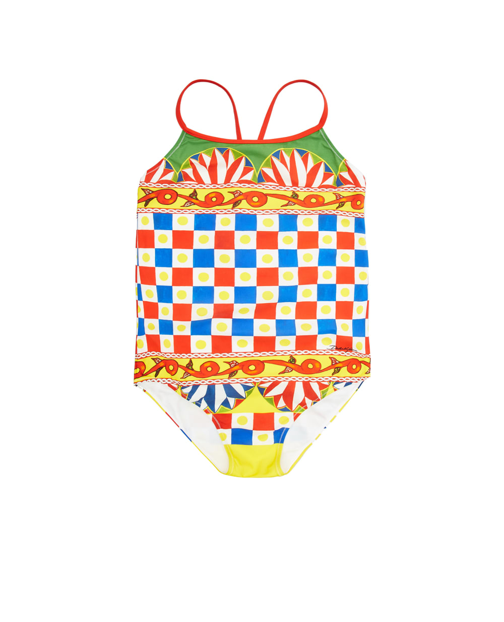 Детский купальник Dolce&Gabbana Kids L5J803-G7WLT-S-, разноцветный цвет • Купить в интернет-магазине Kameron