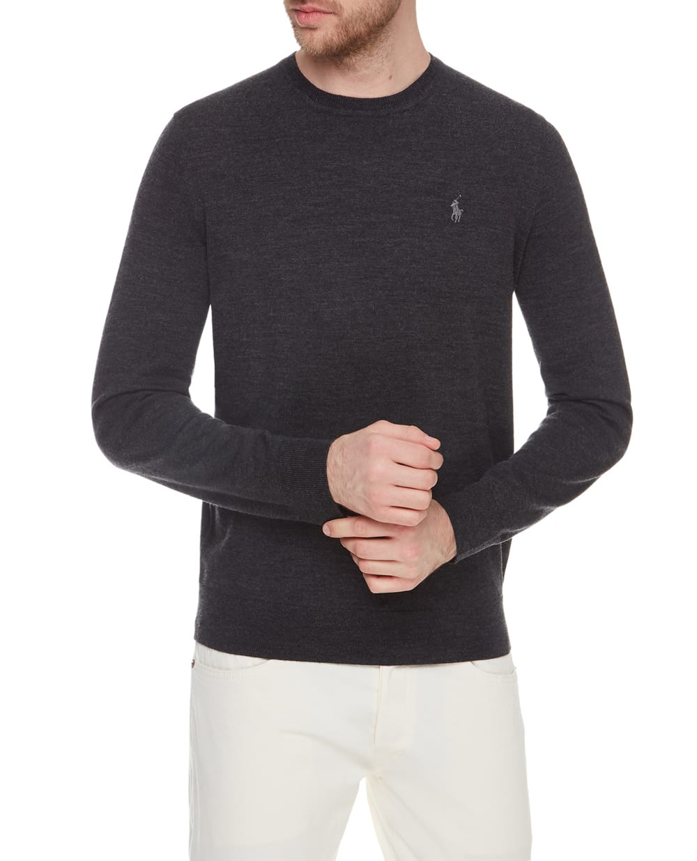 Шерстяной джемпер Polo Ralph Lauren 710714346008, темно-серый цвет • Купить в интернет-магазине Kameron