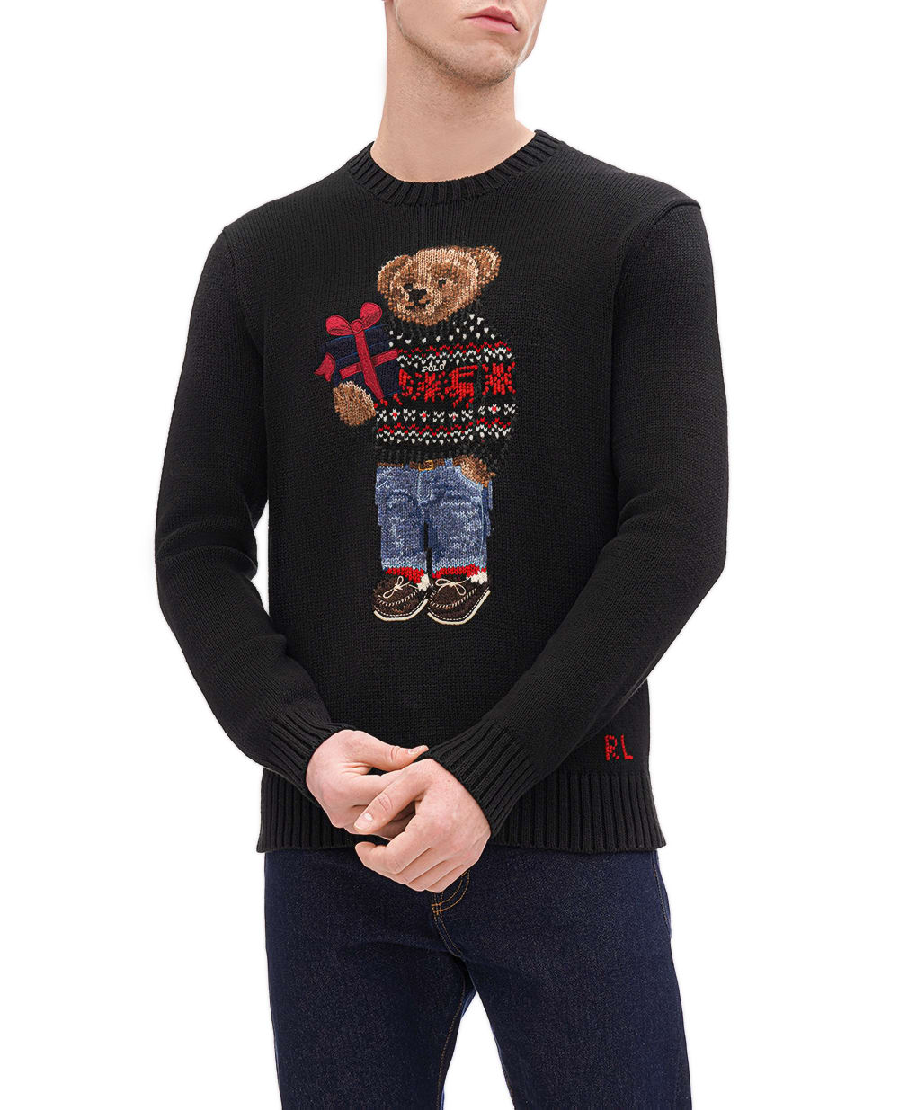 Свитер Polo Bear Polo Ralph Lauren 710920411001, черный цвет • Купить в интернет-магазине Kameron