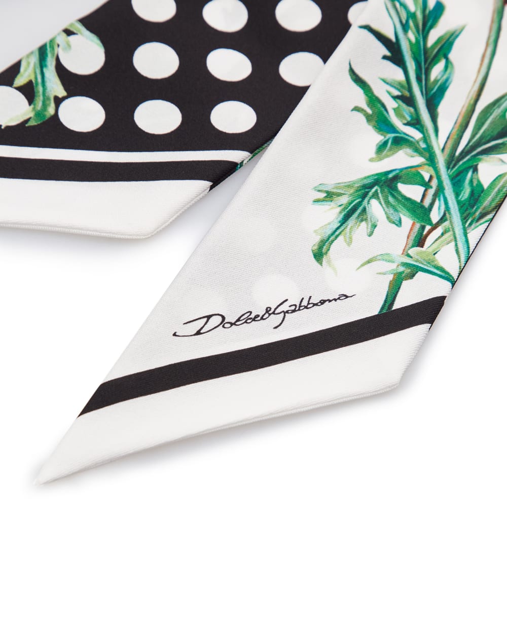 Лента твили Dolce&Gabbana FS215A-GDAWY, белый цвет • Купить в интернет-магазине Kameron
