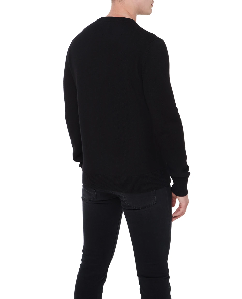 Шерстяной джемпер Dolce&Gabbana GXO39T-JEMQ4, черный цвет • Купить в интернет-магазине Kameron