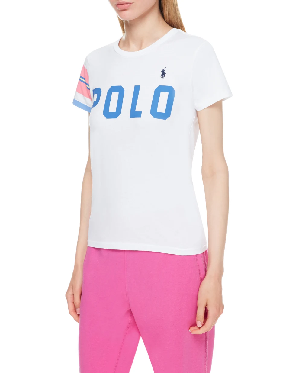 Футболка Polo Ralph Lauren 211838139001, белый цвет • Купить в интернет-магазине Kameron