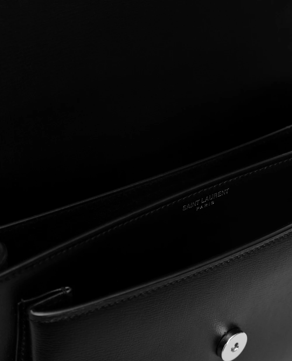 Кожаная сумка Sunset Medium Saint Laurent 442906-D420N-, черный цвет • Купить в интернет-магазине Kameron
