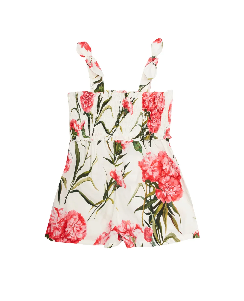 Детский комбинезон Dolce&Gabbana Kids L53DH8-HS5O0-B, белый цвет • Купить в интернет-магазине Kameron