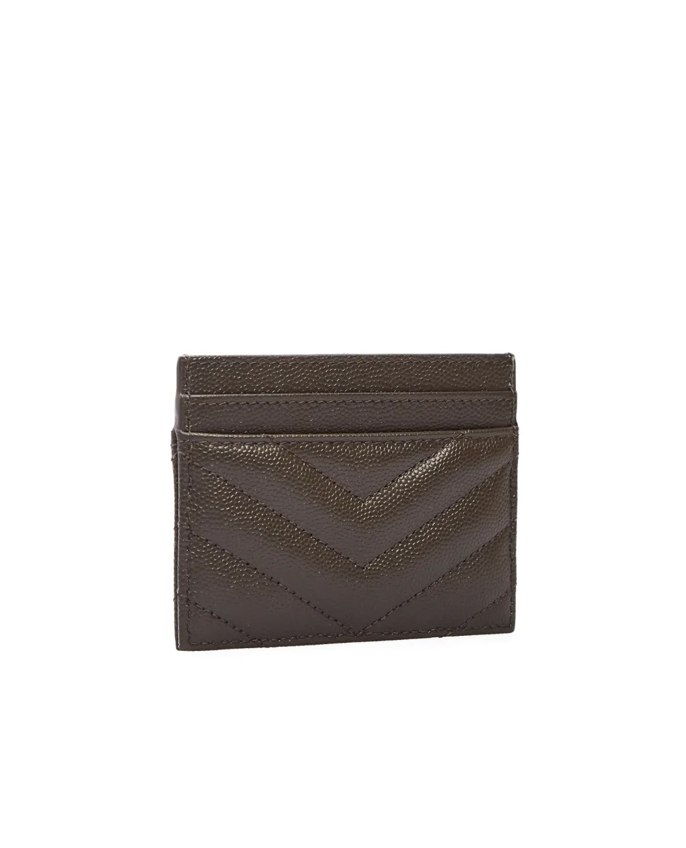 Кожаная визитница Saint Laurent 423291-BOW07, коричневый цвет • Купить в интернет-магазине Kameron