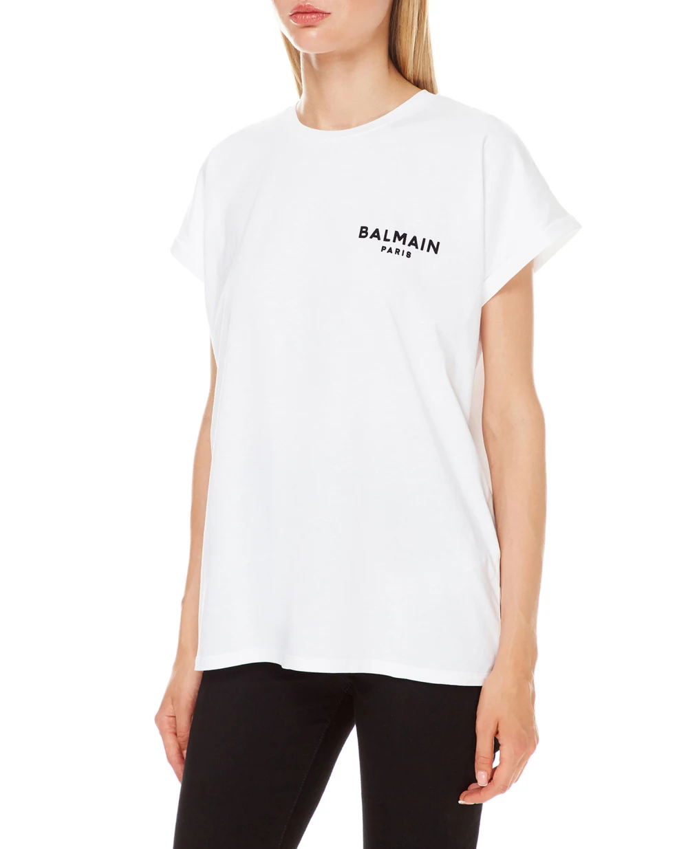Футболка Balmain WF1EF010B013, белый цвет • Купить в интернет-магазине Kameron