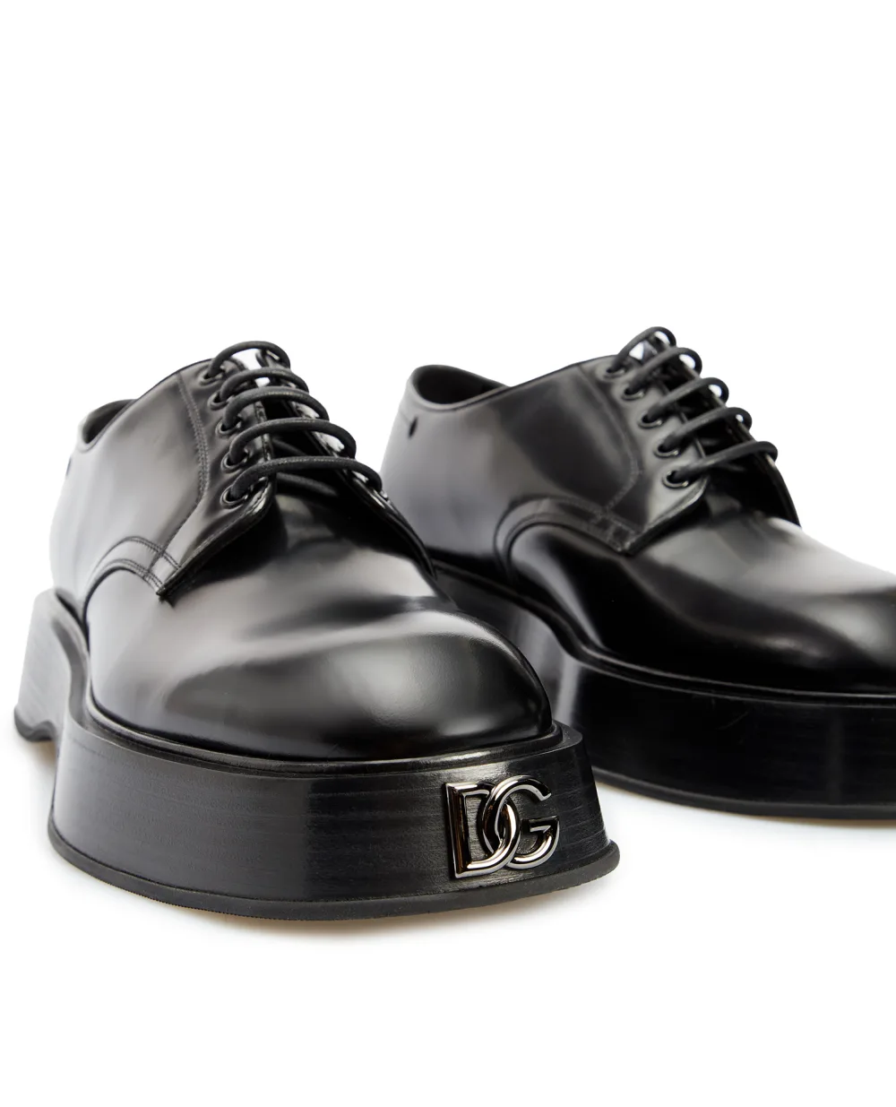 Кожаные дерби Dolce&Gabbana A10711-A1203, черный цвет • Купить в интернет-магазине Kameron