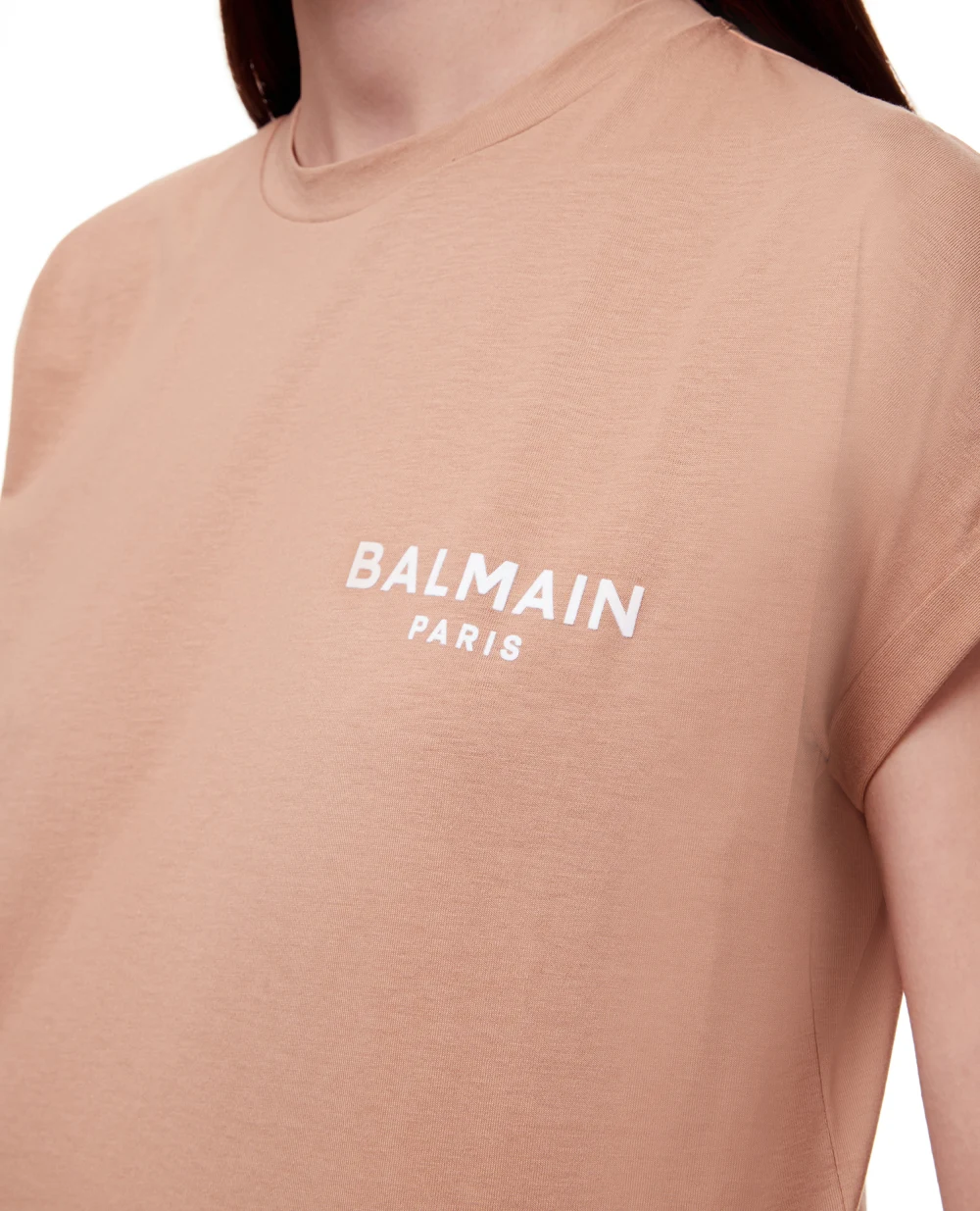 Футболка Balmain XF1EE005BB01, бежевый цвет • Купить в интернет-магазине Kameron