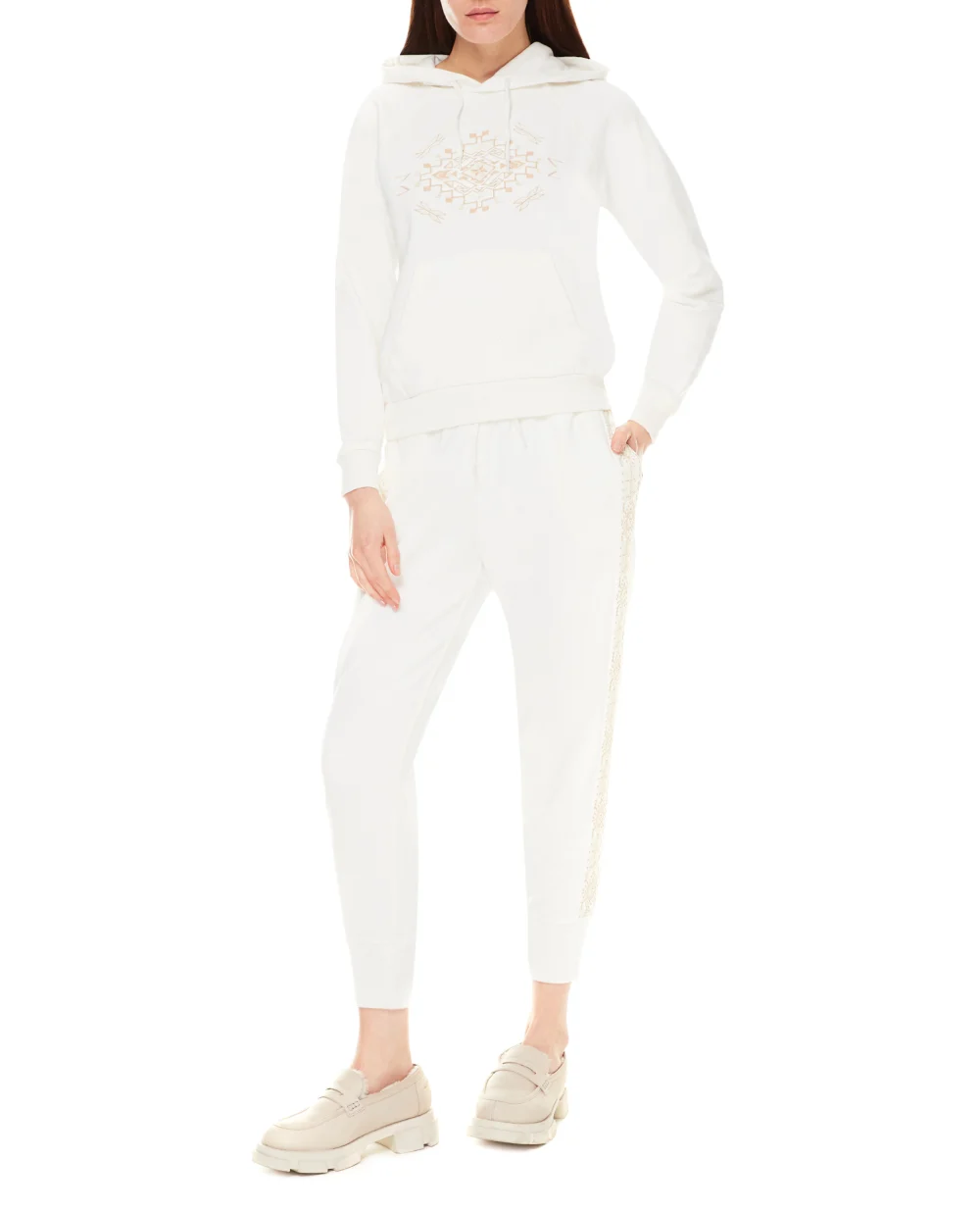 Спортивные брюки Polo Ralph Lauren 211846882001, белый цвет • Купить в интернет-магазине Kameron