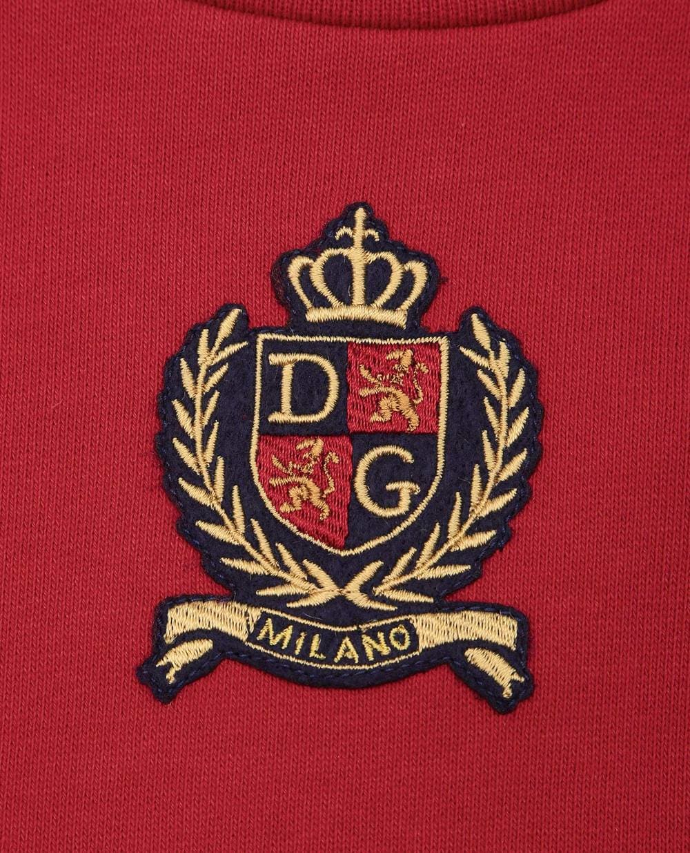 Свитшот Dolce&Gabbana Kids L5JW4Y-G7AYJ-B, красный цвет • Купить в интернет-магазине Kameron