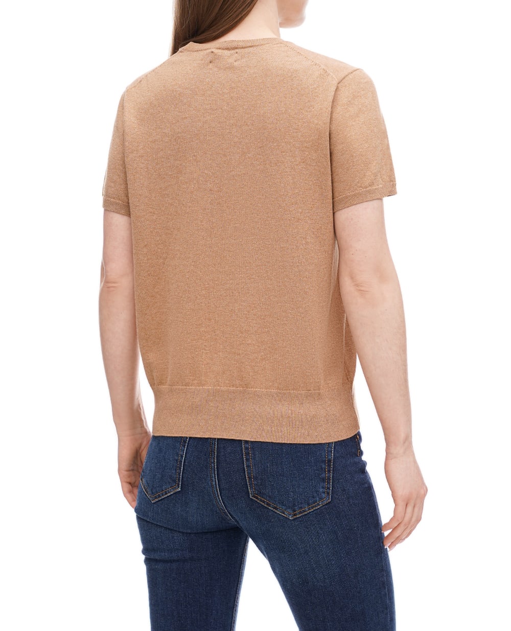 Джемпер с короткими рукавами Polo Ralph Lauren 211891673008, бежевый цвет • Купить в интернет-магазине Kameron