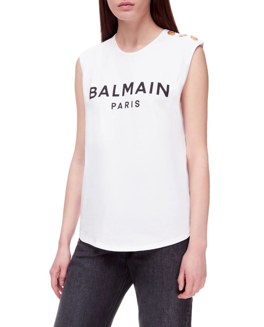 Топ Balmain XF1EB005BB02, білий колір • Купити в інтернет-магазині Kameron