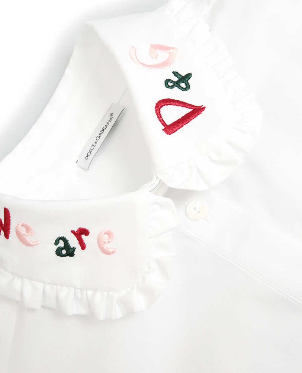Блуза Dolce&Gabbana Kids L54S95-G7WXS-S, белый цвет • Купить в интернет-магазине Kameron