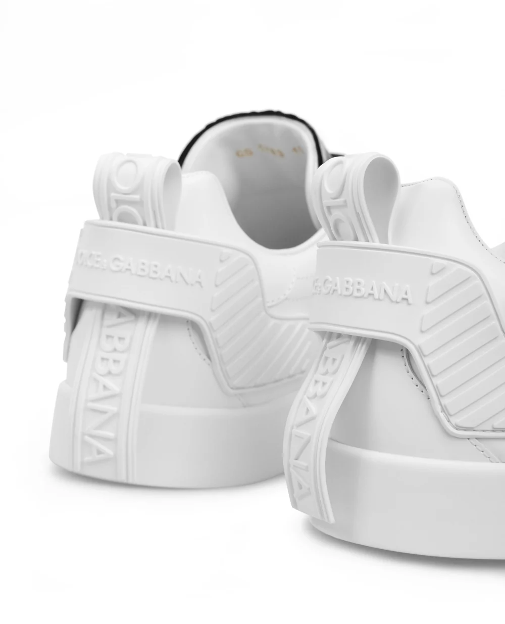 Кеды Portofino из кожи Dolce&Gabbana CS1783-AJ986, белый цвет • Купить в интернет-магазине Kameron