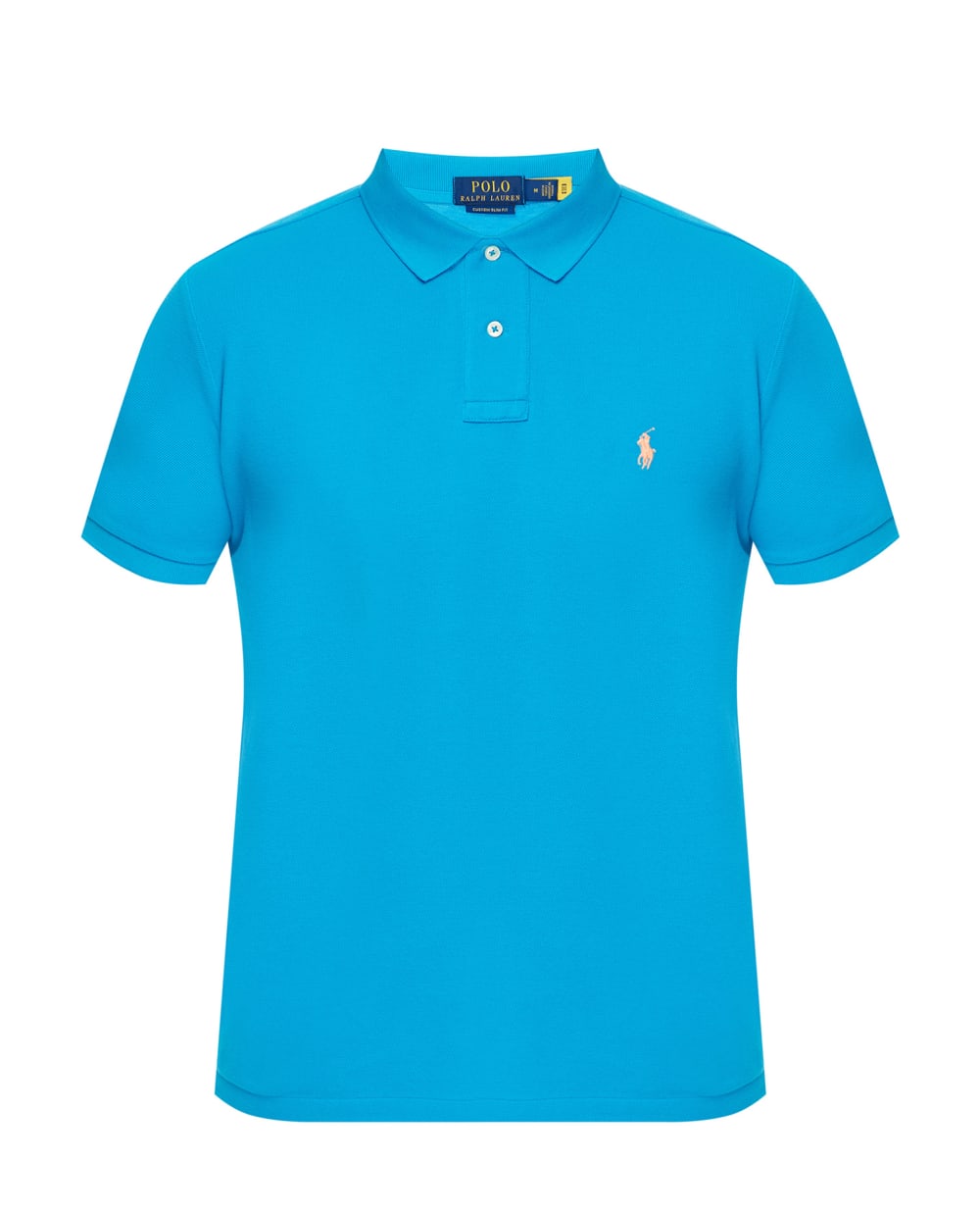 Поло Mesh Polo Ralph Lauren 710782592022, голубой цвет • Купить в интернет-магазине Kameron