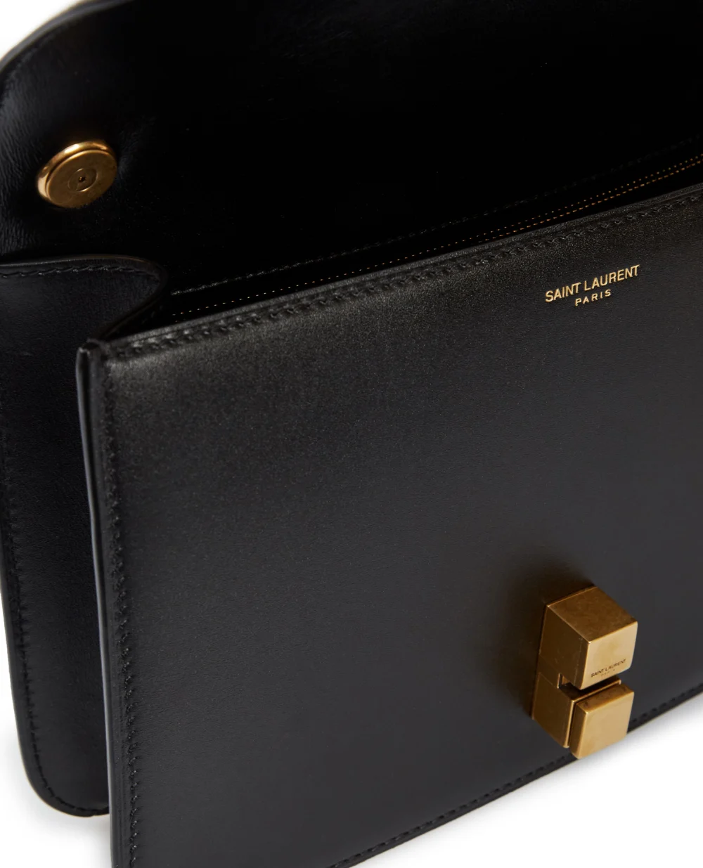 Кожаная сумка Carré Saint Laurent 633214-1YF0W-, черный цвет • Купить в интернет-магазине Kameron