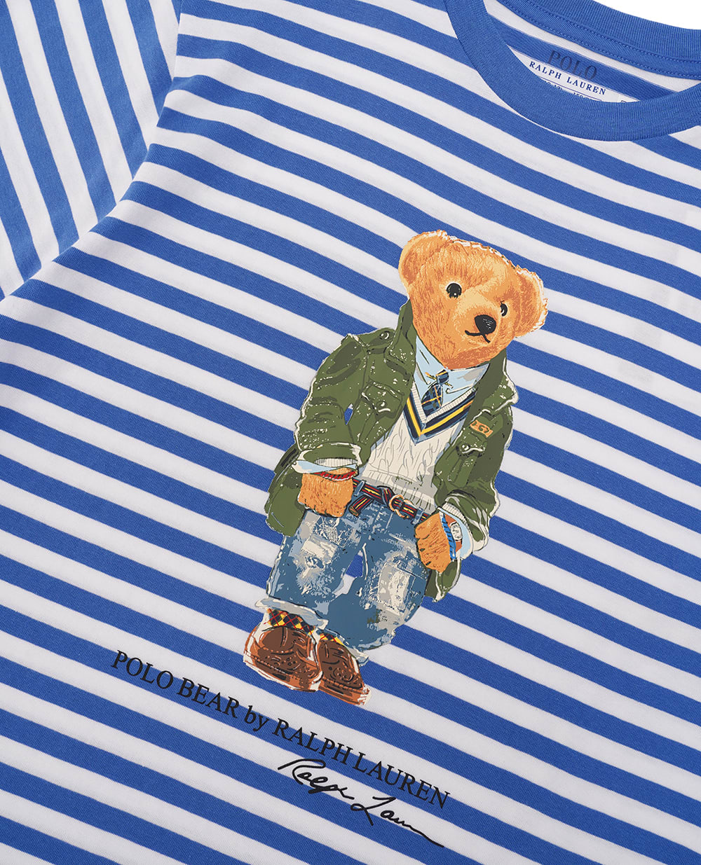 Детская футболка Polo Bear Polo Ralph Lauren Kids 320934391001, синий цвет • Купить в интернет-магазине Kameron