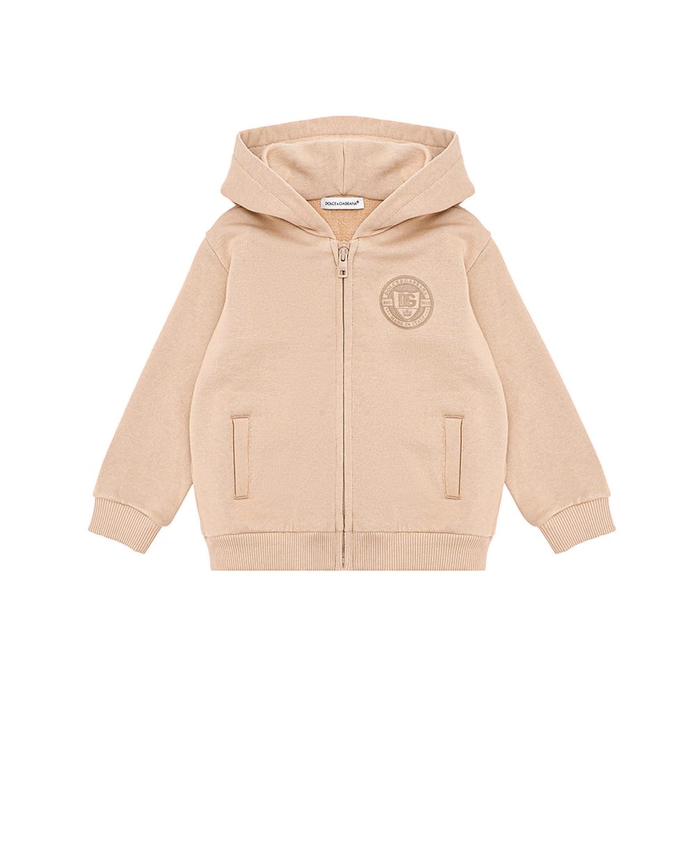 Детская толстовка (костюм) Dolce&Gabbana Kids L1JWKM-G7NXD, бежевый цвет • Купить в интернет-магазине Kameron
