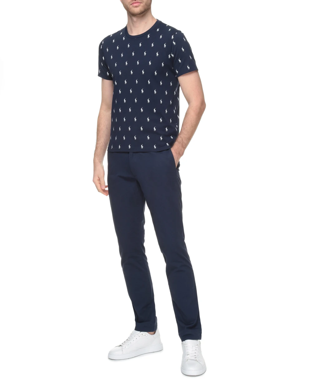 Футболка Polo Ralph Lauren 714830281003, синий цвет • Купить в интернет-магазине Kameron