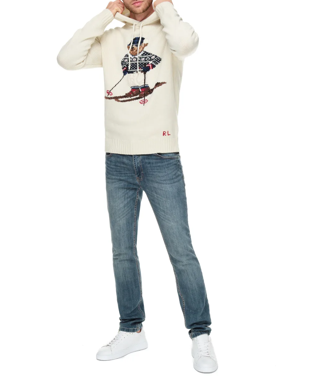 Шерстяное худи Polo Ralph Lauren 710853787001, бежевый цвет • Купить в интернет-магазине Kameron