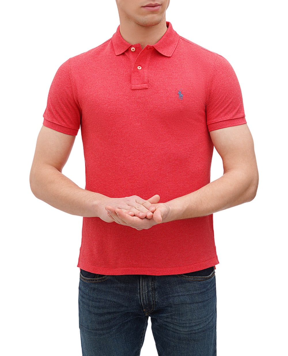 Поло Mesh Polo Ralph Lauren 710680784353, красный цвет • Купить в интернет-магазине Kameron