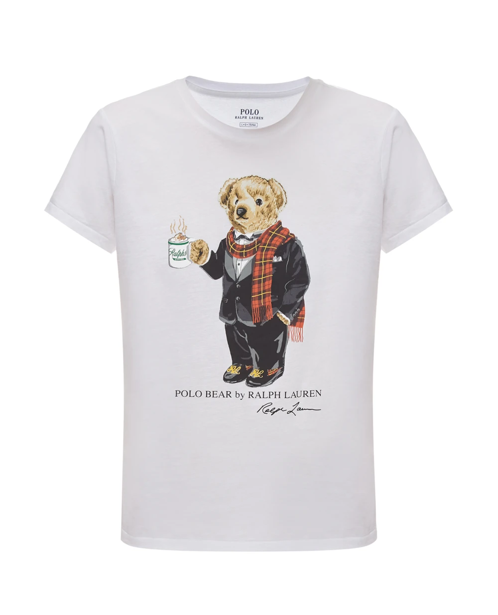 Футболка Polo Ralph Lauren 211823687002, белый цвет • Купить в интернет-магазине Kameron