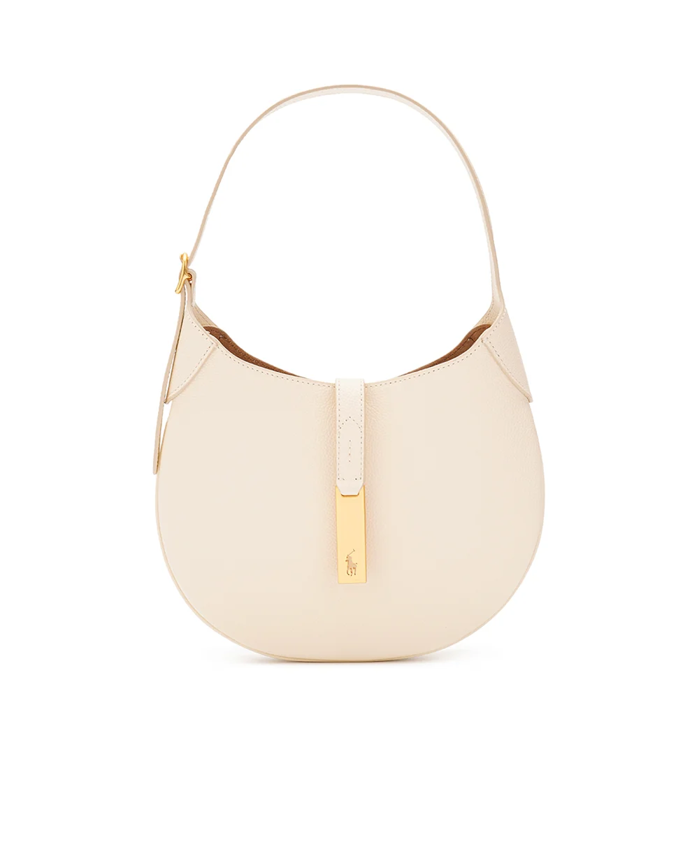 Кожаная сумка Polo ID Shoulder Bag Small Polo Ralph Lauren 428895804005, белый цвет • Купить в интернет-магазине Kameron