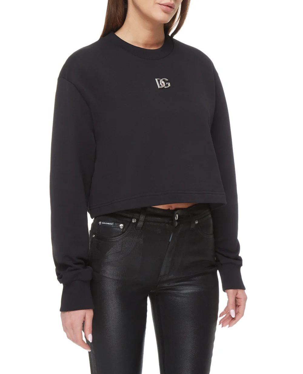 Свитшот Dolce&Gabbana F9N80Z-FU7DU, черный цвет • Купить в интернет-магазине Kameron