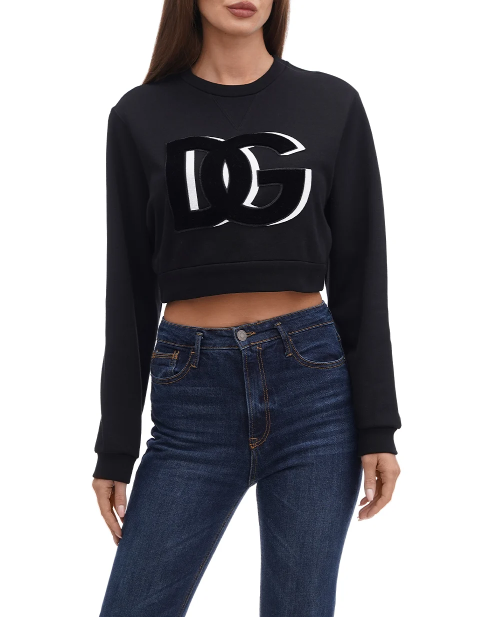Свитшот Dolce&Gabbana F9P40Z-HU7HV, черный цвет • Купить в интернет-магазине Kameron