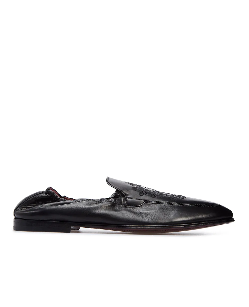Кожаные лоферы Dolce&Gabbana A50434-AO251, черный цвет • Купить в интернет-магазине Kameron