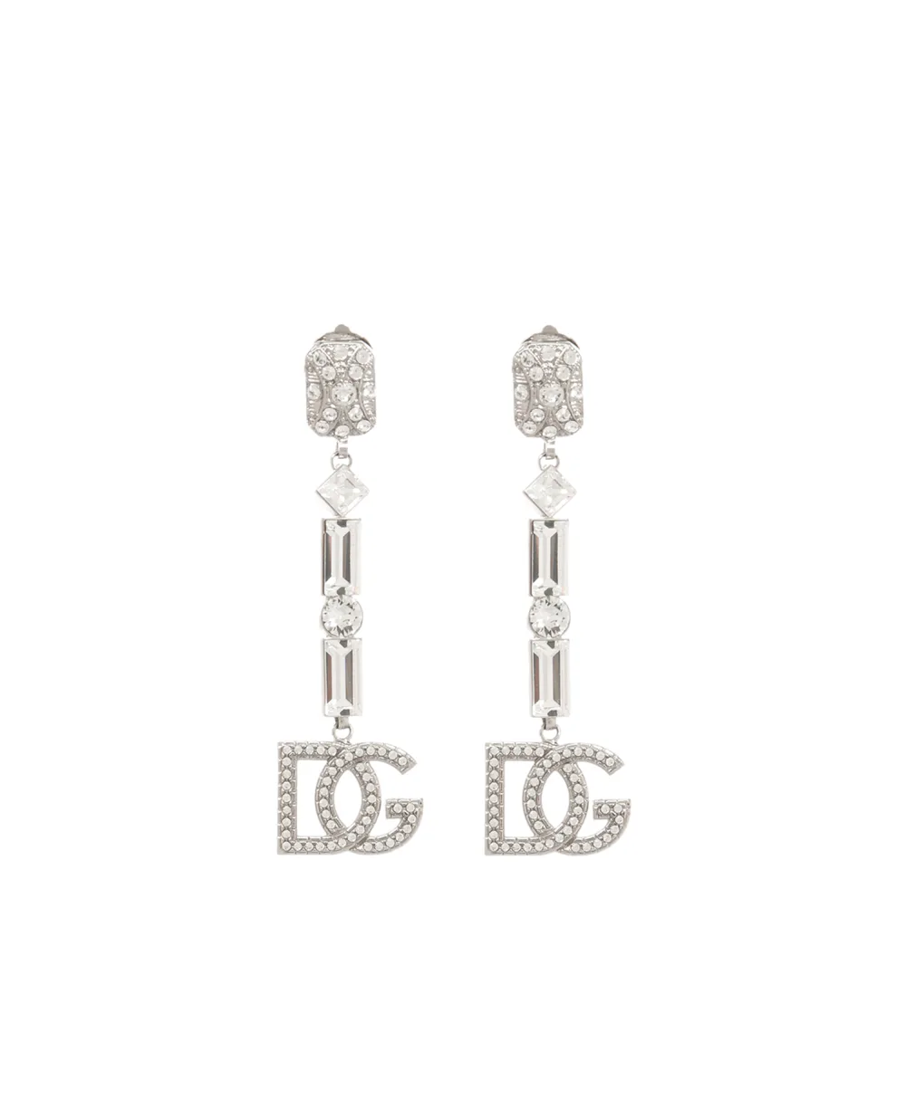 Клипсы Dolce&Gabbana WEM6P1-W1111, серебряный цвет • Купить в интернет-магазине Kameron