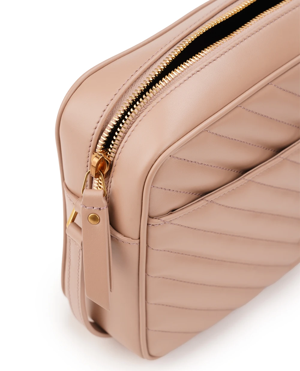 Кожаная сумка Lou Camera Bag Saint Laurent 715232-DV707, бежевый цвет • Купить в интернет-магазине Kameron