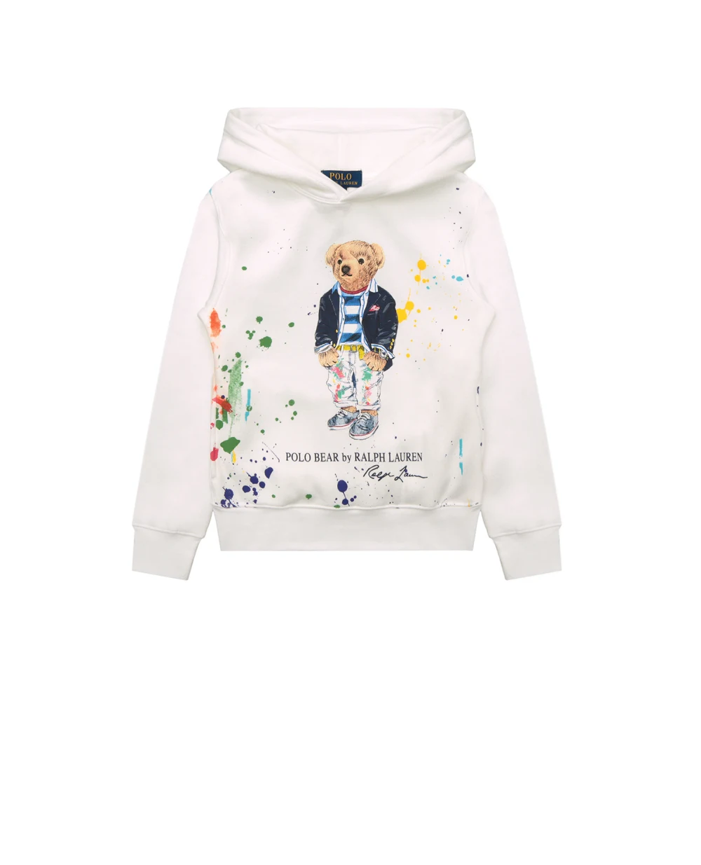 Детское худи Polo Ralph Lauren Kids 323858890001, белый цвет • Купить в интернет-магазине Kameron