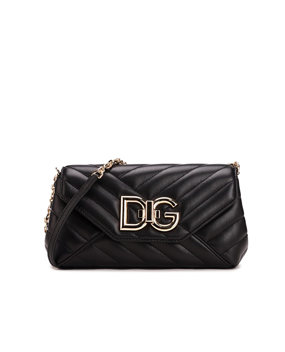 Кожаная сумка Lop Small Dolce&Gabbana BB7312-AD155, черный цвет • Купить в интернет-магазине Kameron