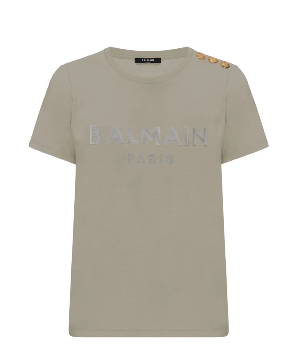 Футболка Balmain VF0EF005B044, серый/коричневый цвет • Купить в интернет-магазине Kameron