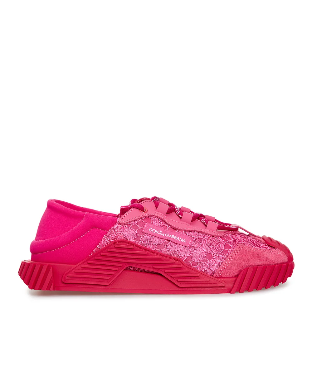 Детские кроссовки Dolce&Gabbana Kids D11008-AO237-M, фуксия цвет • Купить в интернет-магазине Kameron