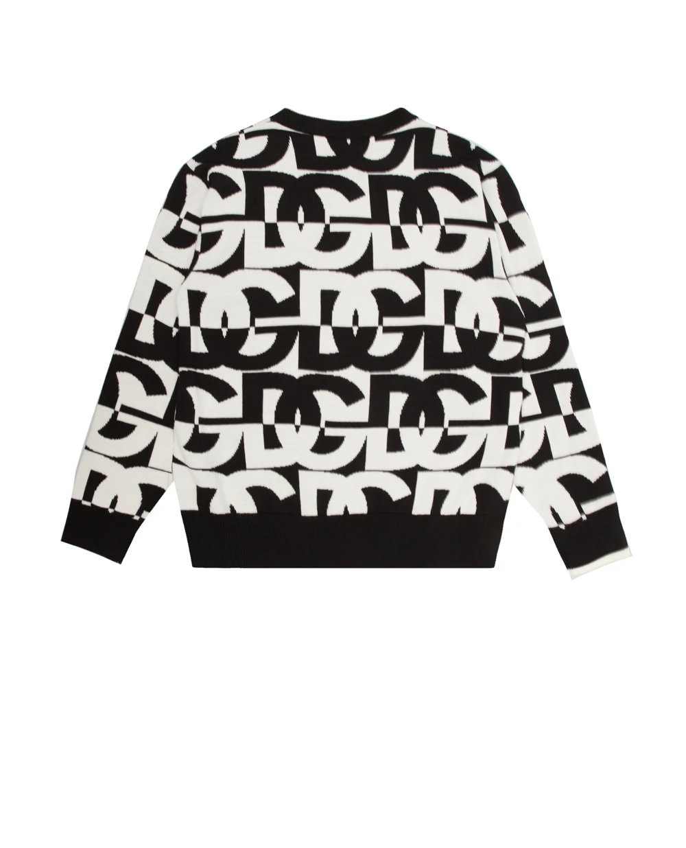 Детский шерстяной джемпер Dolce&Gabbana Kids L4KWC5-JBVT5-B, черный цвет • Купить в интернет-магазине Kameron