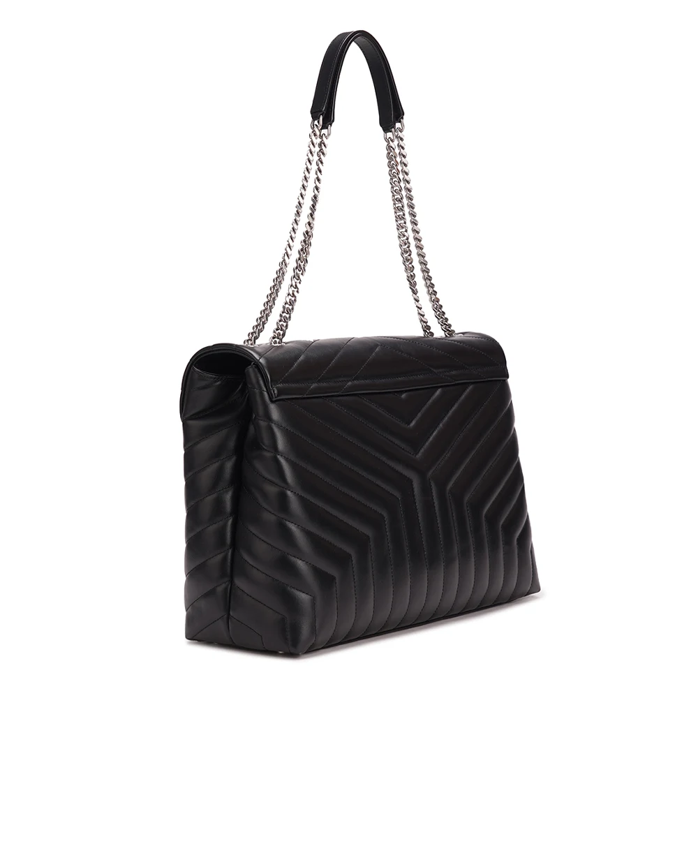 Кожаная сумка Loulou Large Saint Laurent 574947-DV726, черный цвет • Купить в интернет-магазине Kameron