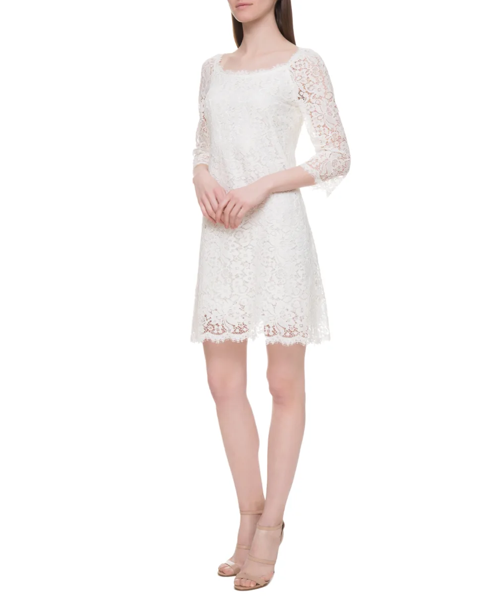 Платье Dolce&Gabbana F6VC6T-HLMQQ, белый цвет • Купить в интернет-магазине Kameron
