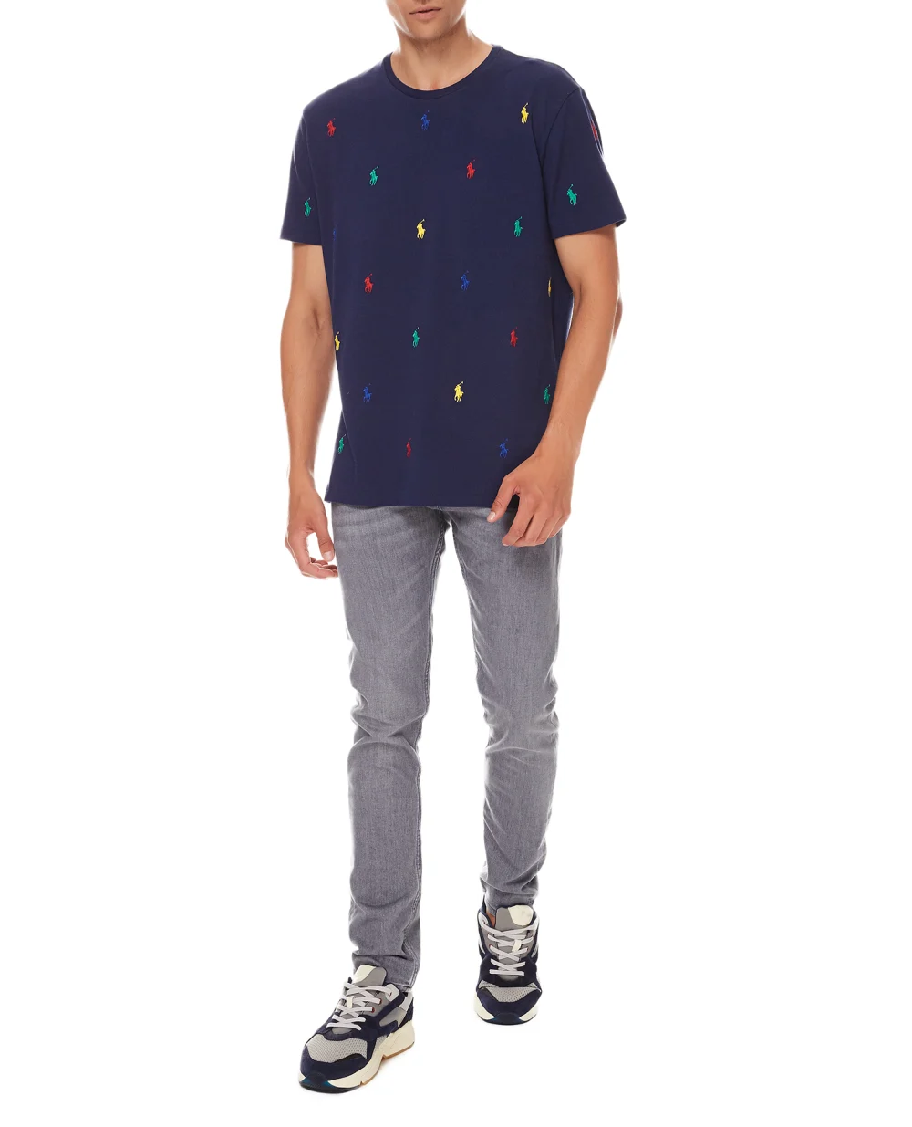 Футболка Polo Ralph Lauren 710842916001, синий цвет • Купить в интернет-магазине Kameron