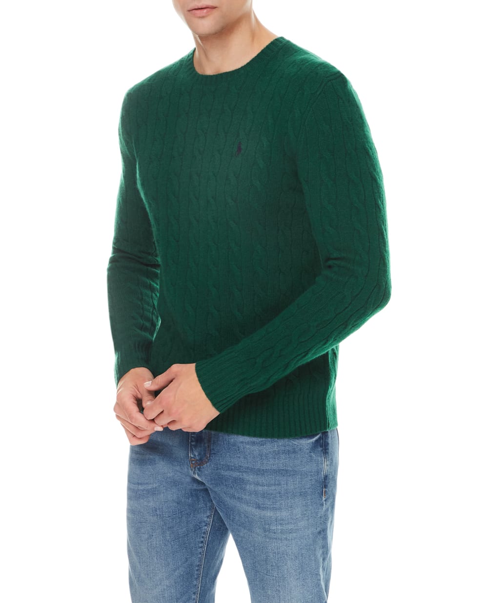Шерстяной джемпер Polo Ralph Lauren 710719546023, зеленый цвет • Купить в интернет-магазине Kameron
