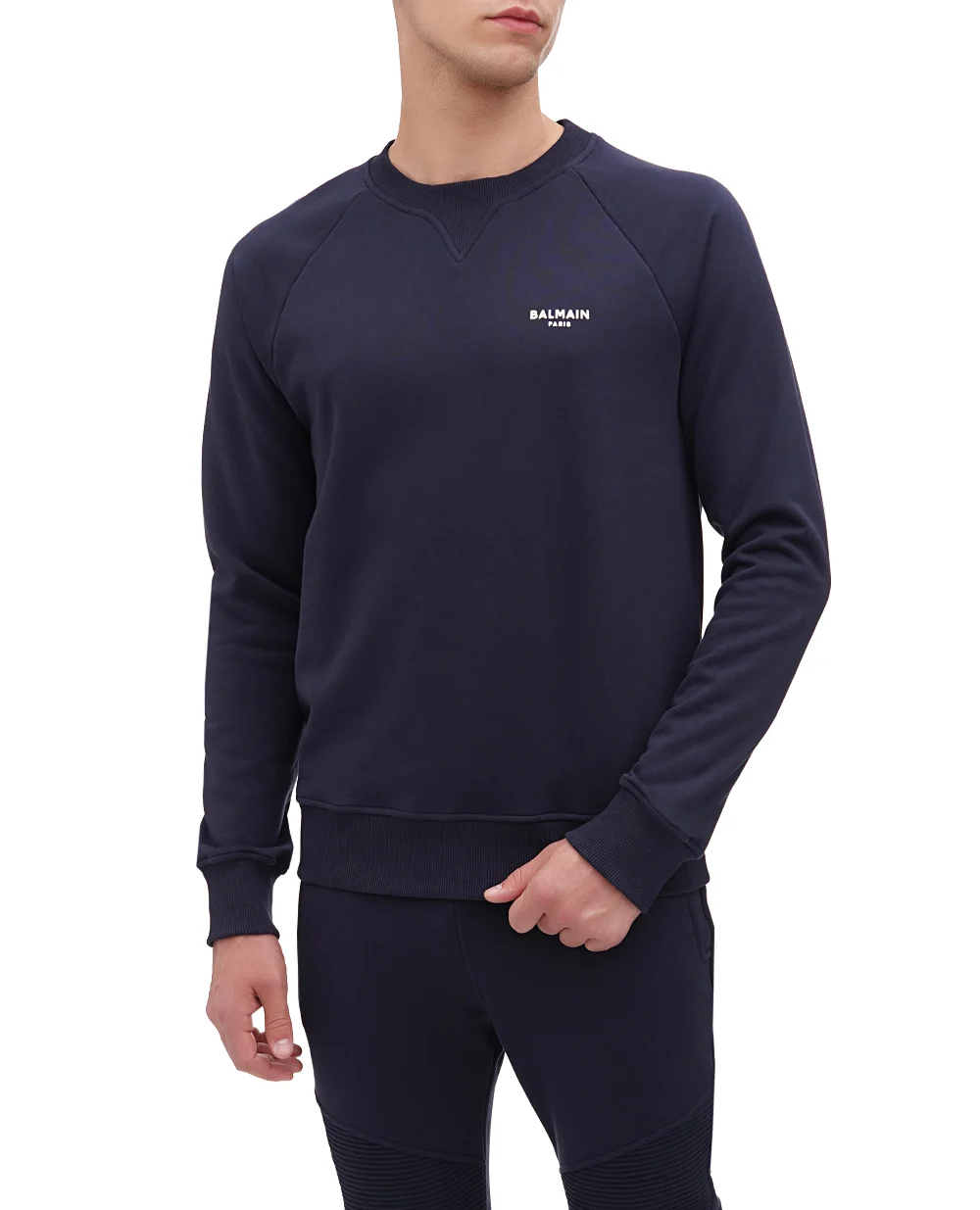 Свитшот Balmain BH0JQ005BB04, темно-синий цвет • Купить в интернет-магазине Kameron