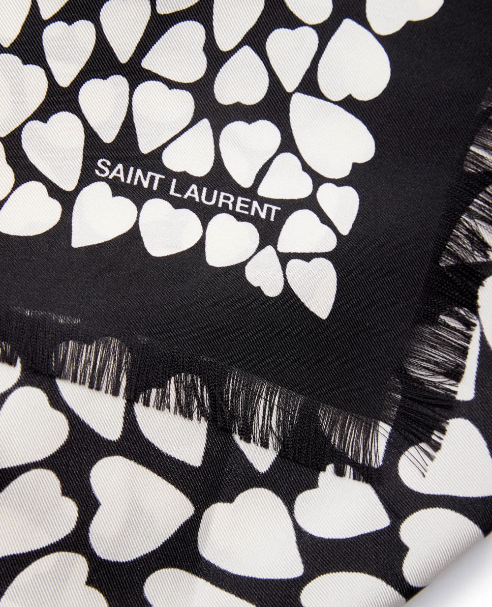 Шелковый платок Saint Laurent 683075-3Y052, разноцветный цвет • Купить в интернет-магазине Kameron