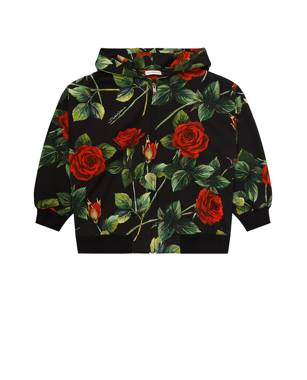 Худи Dolce&Gabbana Kids L5JW5F-FSGYF-B, черный цвет • Купить в интернет-магазине Kameron
