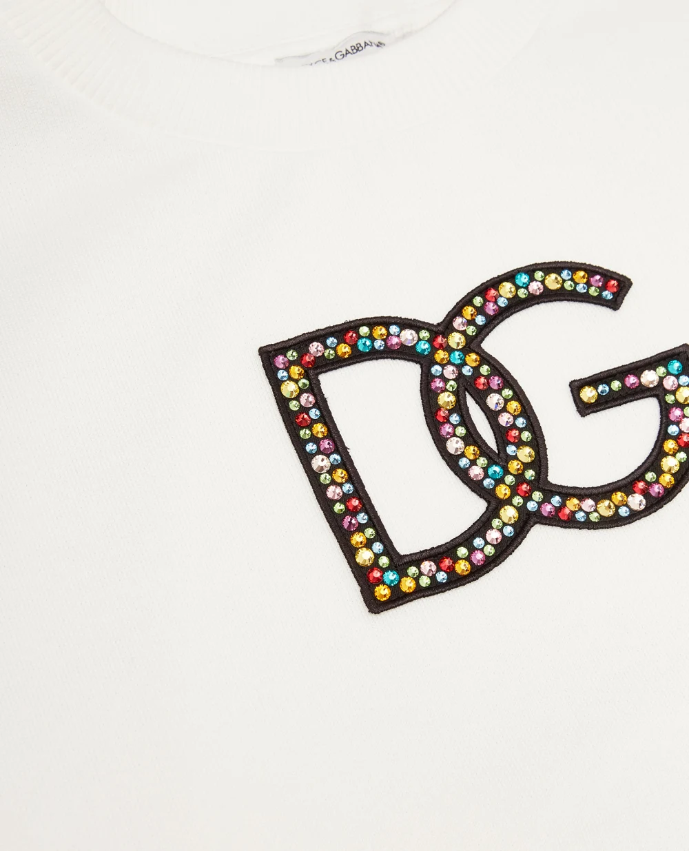 Детский свитшот Dolce&Gabbana Kids L5JW6C-G7B9K-S, белый цвет • Купить в интернет-магазине Kameron