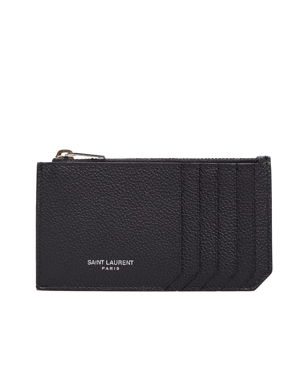 Кожаная визитница Saint Laurent 631992-B680N, черный цвет • Купить в интернет-магазине Kameron