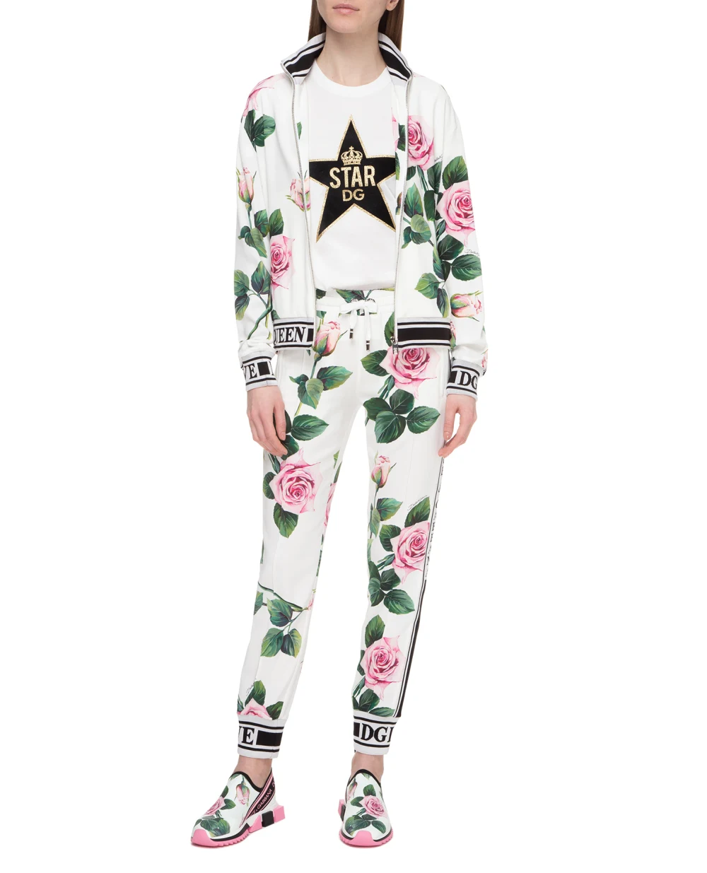 Футболка Millennials Star Dolce&Gabbana F8L90Z-G7VDT, белый цвет • Купить в интернет-магазине Kameron